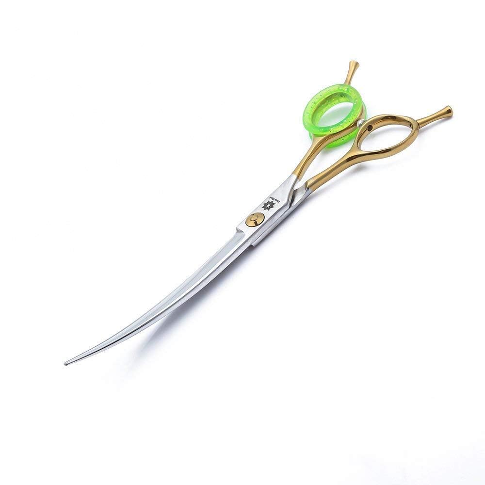 Dream REACH curvo forbici per capelli -7.0 inch parrucchiere forbici forbici da barbiere forbici da parrucchiere Salon giapponese affilata inox capelli cutter Tool (oro)