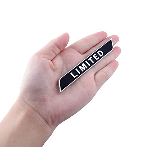 Image of Limited Emblem 3D nameplate Logo Right /Left /Tailgate Fender Badge Compatible with Car Truck (Black)
