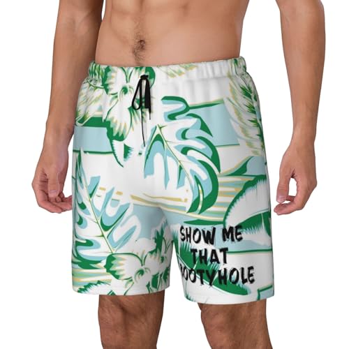 Show Me That Bootyhole Swimming Shorts Compression Liner Swim Trunks Swimwear Bathing Suits Beach Wear Swim Suits,2