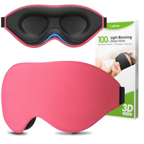 Laitver Antifaz para Dormir, Máscara para Dormir 3D con Presión Cero para Mujeres y Hombres - Anti-Luz Suave y Transpirable Antifaz, Ideal para Viajes, Siestas, Vuelos