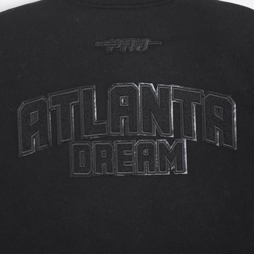 Image of Pro Standard Mens WNBA Classic Triple Black Varsity Jacket
