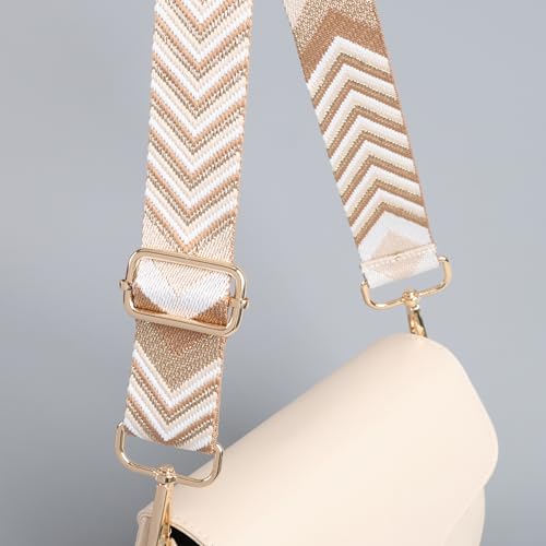 Image of chushui Metallic Thread Purse Strap for Women, Woven Replacement Bag Strap | Subtle Shine That Changes with the Light