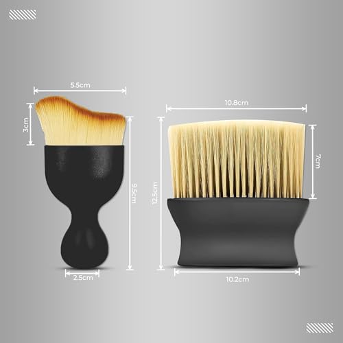 Image of Porslin Car Interior Cleaning Brush Combo (2 Pcs Pack) - AC Vent Cleaning Brush & Scratch-Free Microfiber Car Duster, Dashboard Dust Cleaner, Auto Detailing Accessories for Car, PC, Laptop & Keyboard