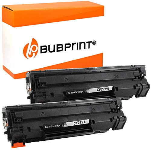 Bubprint 2 Tóner Compatible con HP cf279a cf279 79a Negro (1000 Lados) Laserjet Pro m12a m12w M26A m26nw