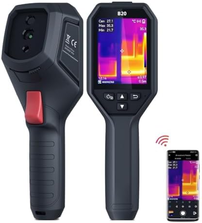 HIKMICRO B20 Thermal Imaging Camera with 2MP Visual Camera, Thermal Camera 256 x 192 IR Resolution, 25 Hz Refresh Rate, 3.2" LCD Screen, Full Screen Measurement Thermal Scanner with WiFi, -4~1022°F