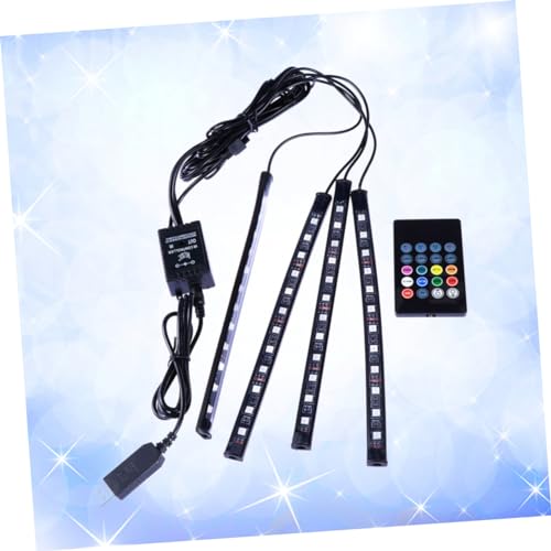 Luces interiores de coche para decoración con lámparas LED negras 7