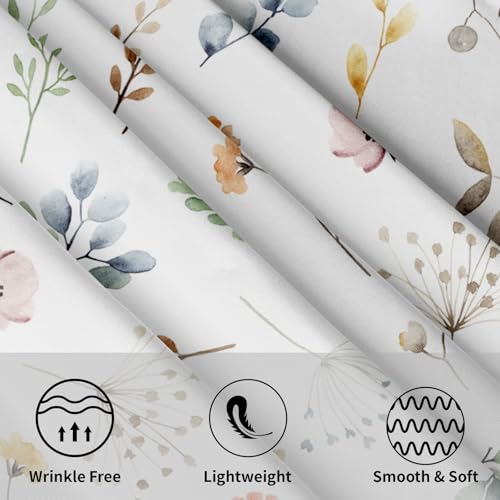 Spring-Summer-Leaf-Floral-Tablecloth-Round-60-Inch-Rustic-Watercolor-Flower-Leaves-Decorative-Table-Cloth-Washable-Wrinkle-Stain-Resistant-Polyester-Farmhouse-Table-Cover-For-Party-Picnic-Dinner Spring Summer Leaf Floral Tablecloth Round 60 Inch Rustic Watercolor Flower Leaves Decorative Table Cloth Washable Wrinkle Stain Resistant Polyester Farmhouse Table Cover For Party Picnic Dinner