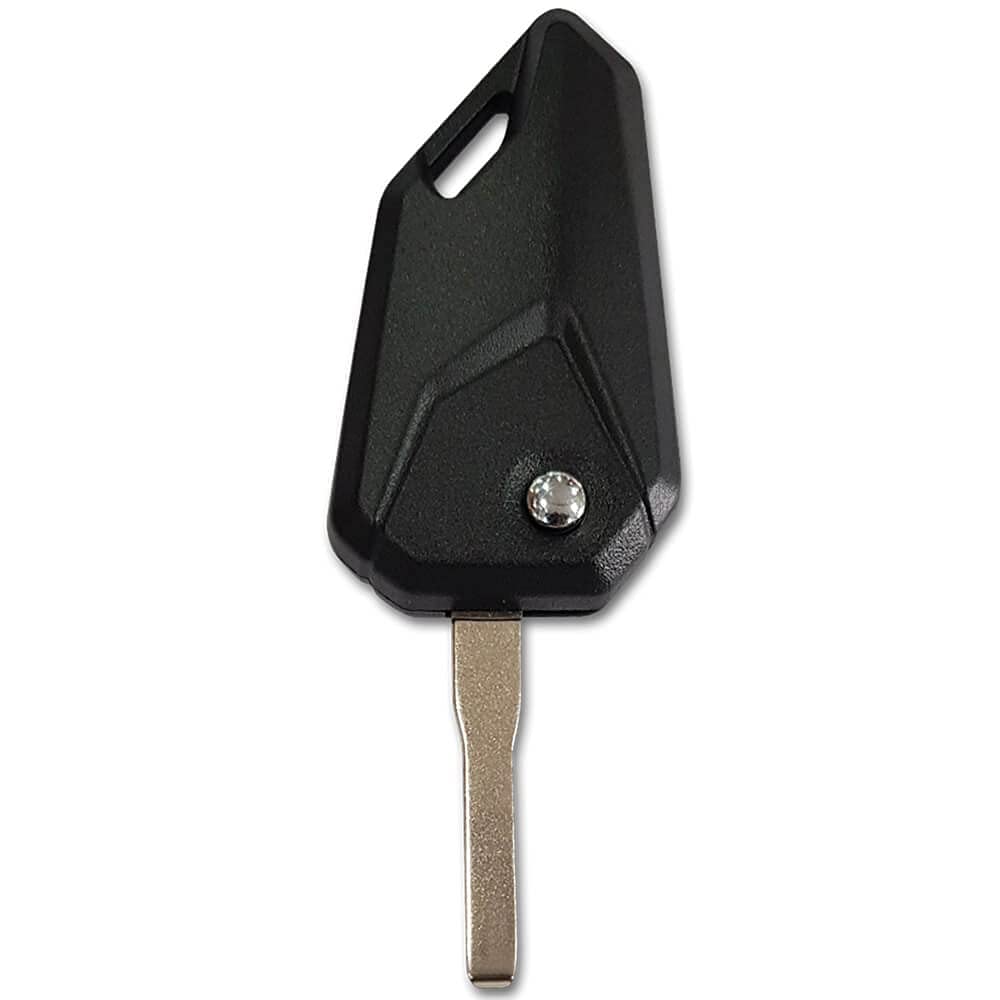 Bike Flip Key Compatible with Royal Enfield Meteor, Interceptor, Continental GT – Black Uncut Replacement Key