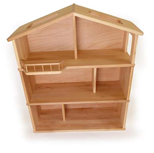 Puppenhaus 3-stöckig | Kinder-Holz-Puppenstube | Puppen-Spielzeug | 5032 – Bild 4