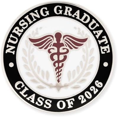 PinMart's 2026 Nursing Graduate Pin – Cloisonné RN LPN BSN Badge, Nurse Pinning Ceremony Accessory, Graduation 2026 Decoration, Caduceus Healthcare Lapel Pin for Students and Graduates image 4