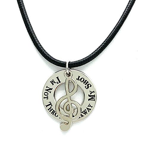 HAMILTON American Musical Genuine Leather Necklaces: Not Throwing Away My Shot! Rise Up! Talk Less Smile More. Young, Scrappy & Hungry (I m Not Throwing Away My Shot - Engraved)