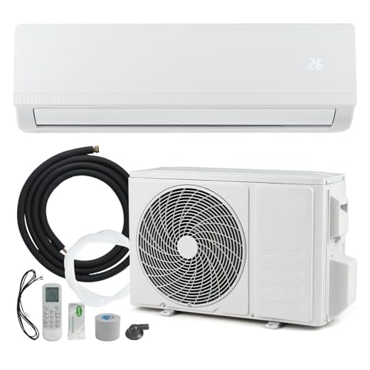 GOPLUS Aire Acondicionado Split Inverter 9000 BTU 2,6 KW con Calefacción y Refrigeración, Clase A++/A+ R32, Aire Acondicionado Pared Silencioso 7 Modos, 8 Velocidades, Kit de Instalación (9000BTU)