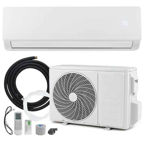 GOPLUS 9000 BTU Split Klimaanlage, Klimagerät mit 7 Modi, 8 Geschwindigkeiten, Klimasplittgeräte mit Heizfunktion & Kühlfunktion, Air Conditioner...