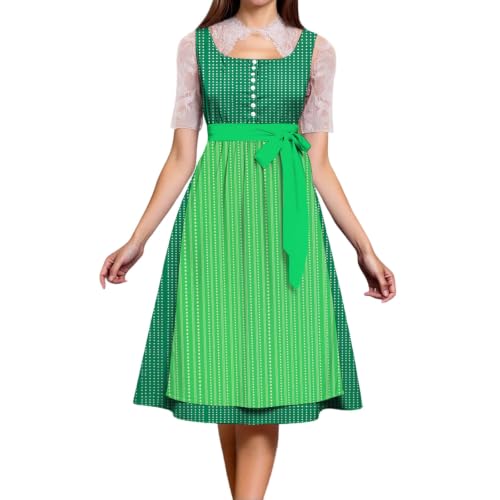 Robe Dirndl pour fête de la bière chic avec tablier élégant