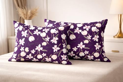 Image of RD TREND Glace Cotton Assorted Pillow Cover Set of 8 (16 Pcs) - Premium 210 TC, Standard Size 18 inchx28 inch | Soft & Breathable Floral Printed Pillowcases for Bedroom & Home | Mix-8