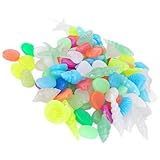 PERSELOSO 50個 発光石 水槽の装飾 小石 装飾的な グローロックス 水族館の石