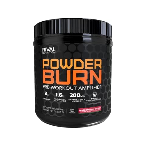 Rival Nutrition Powder Burn Watermelon Candy 285g Cover