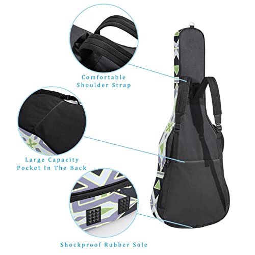 Étui de protection pour guitare acoustique classique et acoustique – Motif géométrique – Rembourré, Multicolore 01., 42… - Les Beatles, Paul McCartney, John Lennon, RIngo Starr, George Harrison Étui de protection pour guitare acoustique classique et acoustique - Motif géométrique - Rembourré, Multicolore 01., 42… – Image 4