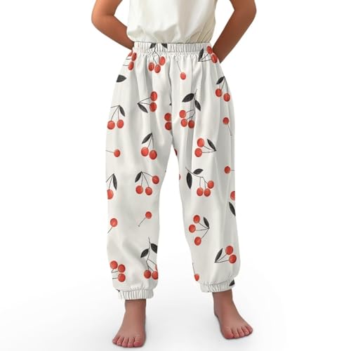 Girls Trousers Girls Wide Leg Pants Slim Fit Warm Boys Lantern Trousers Breathable Fabric for All Day Wear