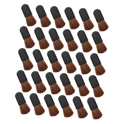 DECOMELODY 30個 携帯用メイクブラシ 柔らかい馬毛ファンデーション パウダー用 化粧筆 多機能チークブラシ 旅行に アマチュア プロ対応