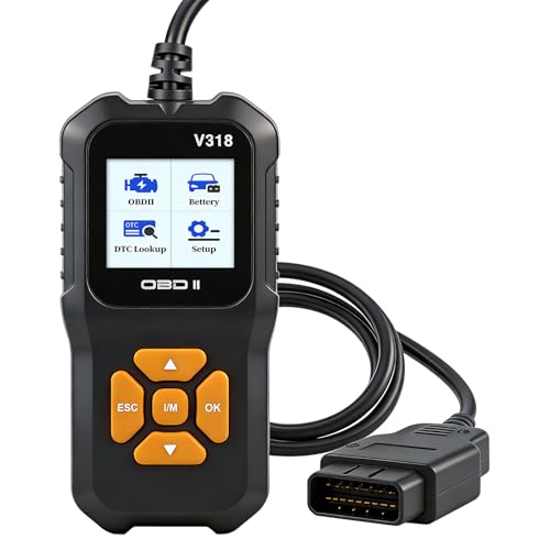 Feelhap OBD2 Diagnosis Coche OBD Scanner: Máquina Diagnosis OBD2 Multimarca Apoya Español,Lector Códigos Fallos Motor Autos Completas OBDII Funciones,Escáner Compatible BMW Vehículos Mercedes Audi
