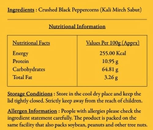 Image of Malikaz' The Royale Taste Black Pepper Powder Jar, 2 x 100 g