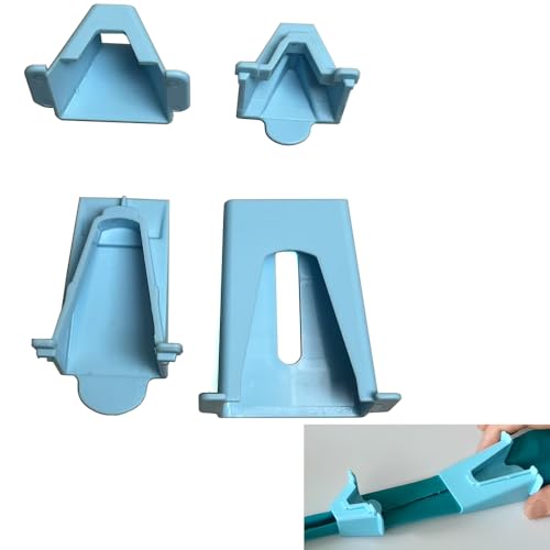 Bequilter 4pcs/Set Jelly Roll Fabric Tube Maker - Premium Bias Tape Maker Tool for Sewing, Quilting, DIY Rugs & Craft Projects | Quick Fabric Strips Tube Turner