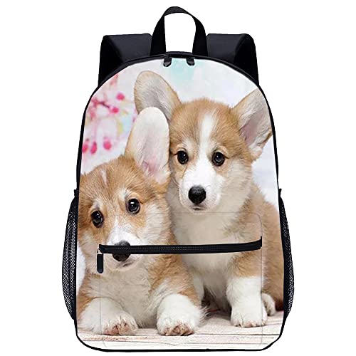 Cartable chien 3D pour école maternelle et loisirs enfants de 45x30x15cm