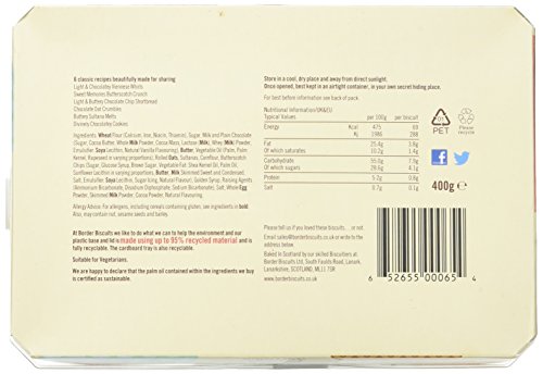 Border Biscuits - Classic Sharing Pack Gift Box - Premium Cookies - Includes Viennese Whirls, Butterscotch Crunch, Shortbread Rings & Much More, 400g - 2