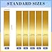 Glarks 18pcs L x W x T 5.9 x 0.98 x 0.002-0.015’’ Rectangular Brass Shim Stock Assortment, 6 Sizes Brass Strips Metal Shims Brasses Sheet, Shim Stock Sheet for Trim Gap Filler/DIY/Industrial Use