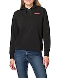 KnITS Wrangler Vibrations Hoody Sudadera con Capucha, Negro, XS para Mujer