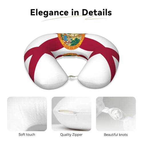 Almohada de viaje espuma memoria u-shaped suave miniatura 3