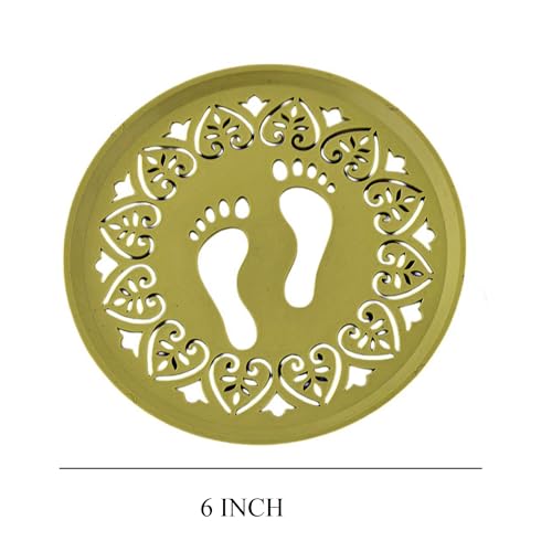 Image of CRAFTAM Different Design Ready to Draw Rangoli Making Stencils, Rangoli Plastic Stencils for Floor Decoration (Set of 12, Size 6 Inch)