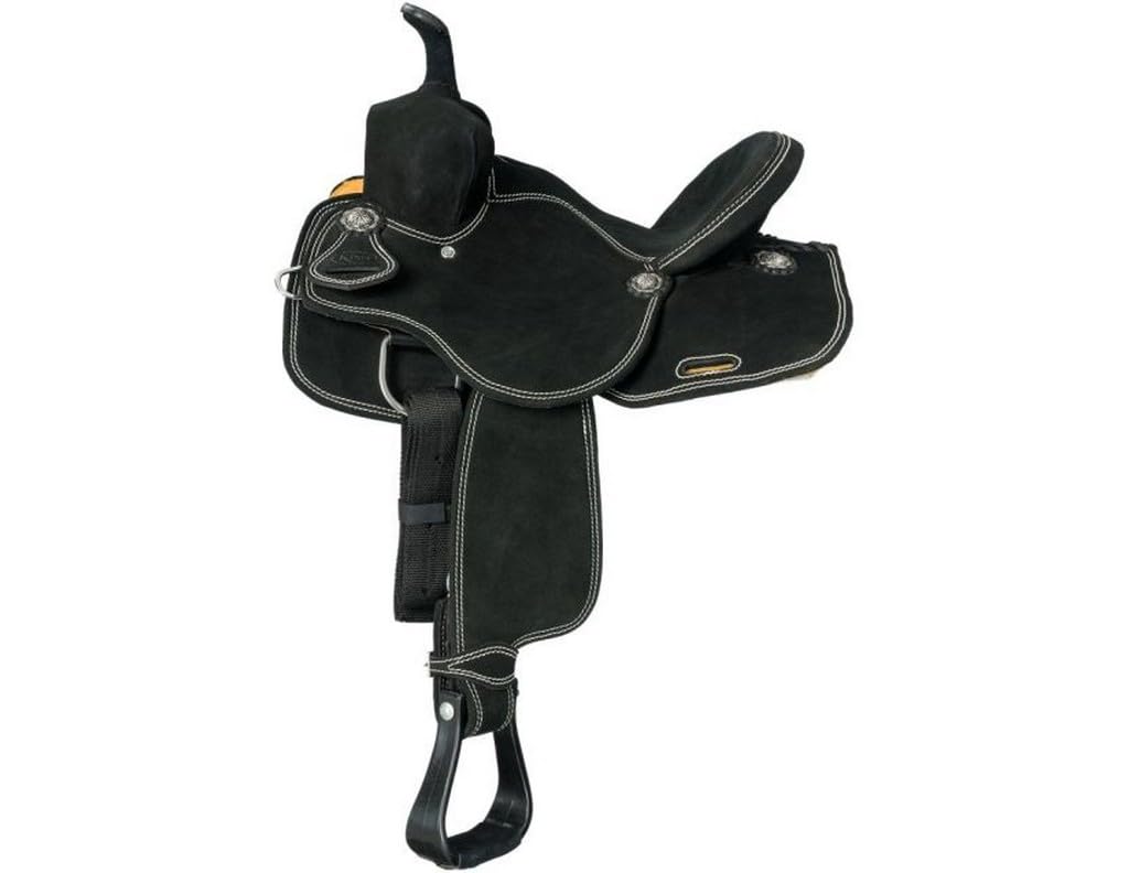 King Series Youth Bear Trap Saddle 10 Black