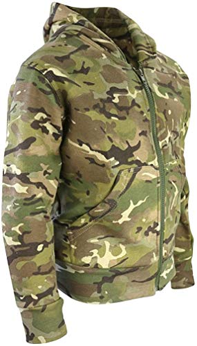 Kombat UK Sudadera con Capucha para ni&ntilde, Camuflaje, Infantil, Color British Terrain Pattern, tamaño 7-8 años