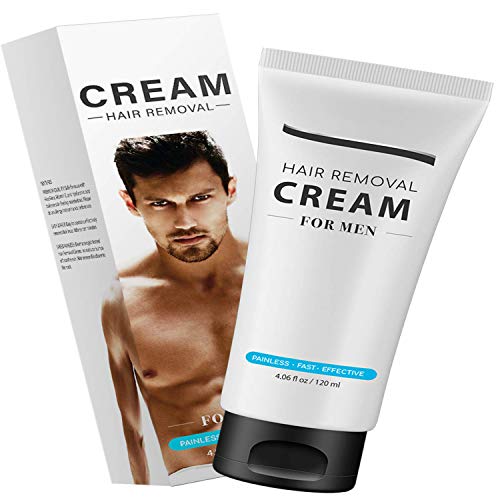 Hair Removal Cream for Men - Premium Painless Hair Removal - Skin Friendly & Fast & Effective - Depilatory Cream (120ml)
