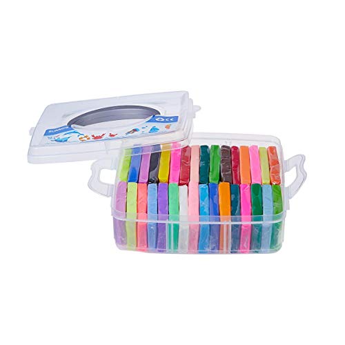 Polymer Clay Set - 36 Farben 900g/1.98LB Polymer Clay Ofen Backen Lehm Figur DIY Basteln & Modellierung Lehm… – Ansicht 3