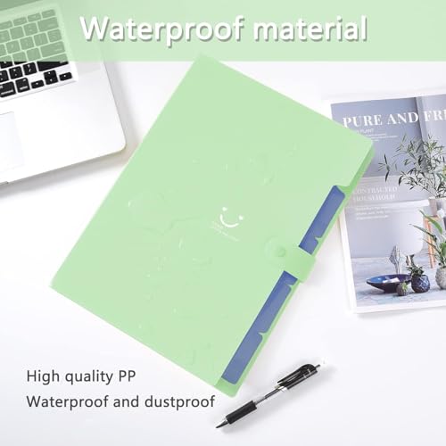 Image of Corslet Aesthetic Stationery Set: 6 Pastel Double-Ended Highlighters and 5-Pocket Expanding File Folder with Labels for Bible Journaling, School & Office