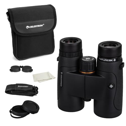 Celestron - Nature DX 10x42 Binoculars – Ideal for Birding and Outdoors – 42mm Objective Lenses – 5.8° Field of View – BaK-4 Prisms – Fully Multi-Coated – Waterproof and Fogproof