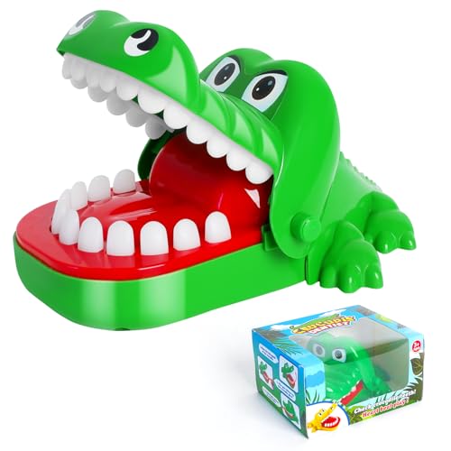Right 20 Krokodil Spiel Zähne Croco Doc Spielzeug Set Krokodil-Zahn-Spiel Spannendes Glücksspiel für Familie & Party