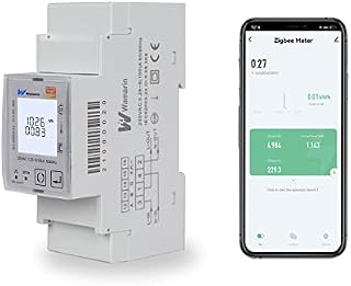 WAMARIN Smart WiFi Energy Monitor Meter, Remote Control with Tuya App, Compatible with Alexa Google, Single Phase Power Meter AC 85-270V 80A 2121