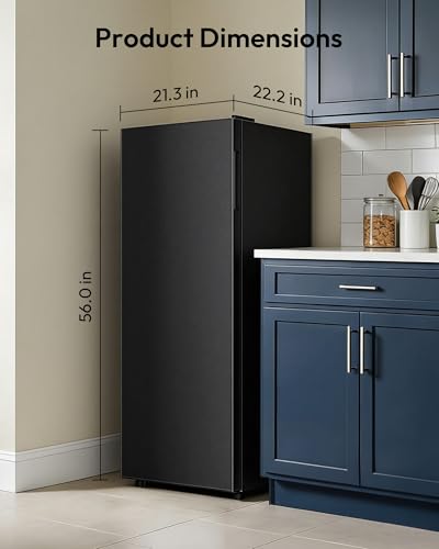 Image of 7 Cu Ft Upright Freezer, Convertible Freezer Refrigerator