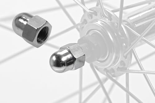 2 Stück Fahrrad Hinterrad Hut Achs Mutter M10x21 Nabe Schlüsselweite 15mm...