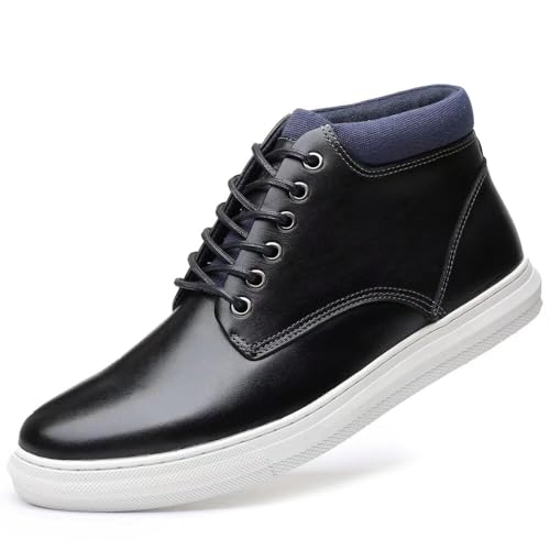 Image of Arkbird Casual Sneaker Boots, High-Top Sneakers Lace-up Leather Chukka Shoes for Men