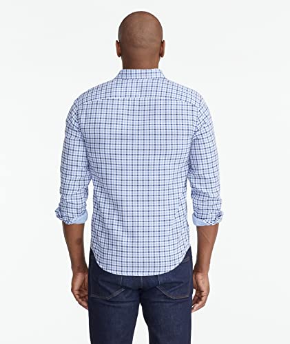 UNTUCKit Cotton Gauze Soligo Shirt - Untucked Mens Shirt, Light Blue Gingham, Small, Long Sleeve, Slim Fit2