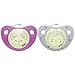 Nuk - ALLO3 - Trendline Night Sucettes pour Fille, Taille 3, 18-36 Mois, Set de 2