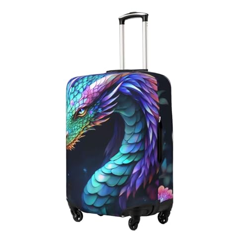 Dragon Luggage Cover Elastic Washable Protector Anti-Scratch Travel Suitcase Covers With Concealed Zipper For 18-32 Inch Luggage Large2