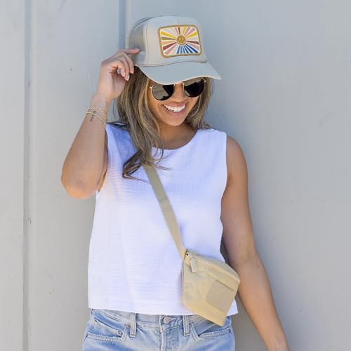 Image of Friday Feelin' Trucker Hat Women Men Baseball Cap Western American Fitted Trucker Hats Baseball Hat All Occasion - One Size