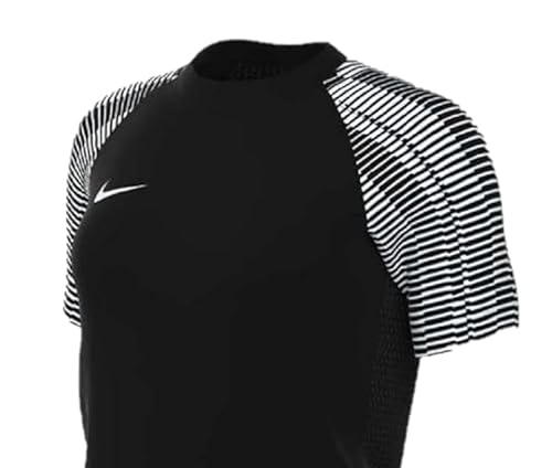 NIKE Maglia Academy DF SS W T-Shirt, Blanco/Negro/Negro, Large para Mujer