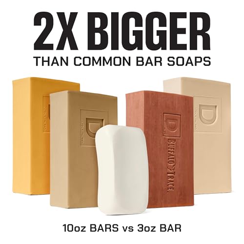 Image of Duke Cannon Supply Co. Large Bar Soap Bundle - Men's Soap with Masculine Scent - All Skin Types - Wayfinder, Sawtooth, Bourbon & Palomino, 10 oz (4 Pack)